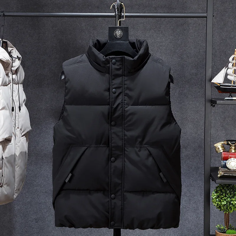 Winter Warm Parka Jacket Waistcoat Men Plus Size 7xl 8xl 9xl 10xl Vest Jackets Camouflage Sleeveless | Мужская одежда