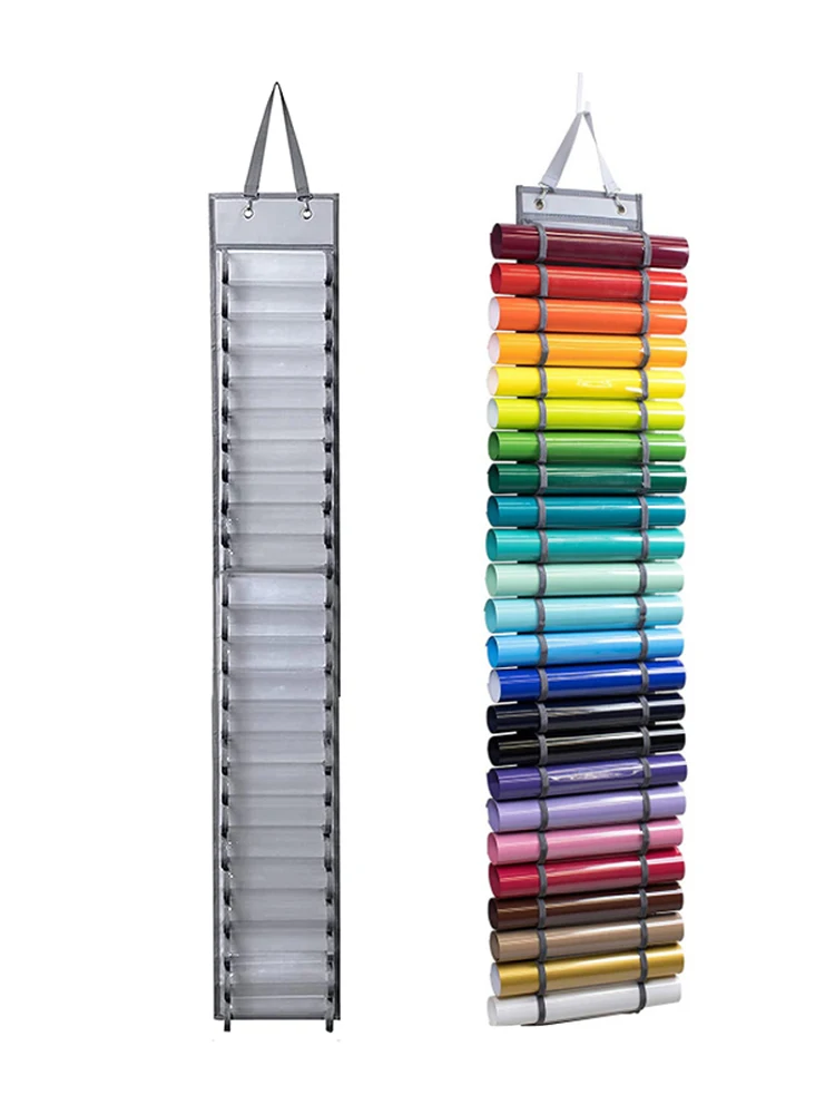 

Vinyl Roll Holder Compartments Oxford Weatherproof Balanced Vinyl Storage Rack Wall Mount Hanging Craft Vinyl Storage Organizer