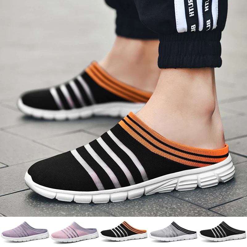 

Men Women House Slippers Fashion Shoes Unisex Slip on Flats Couple Home Slippers Size 35-46