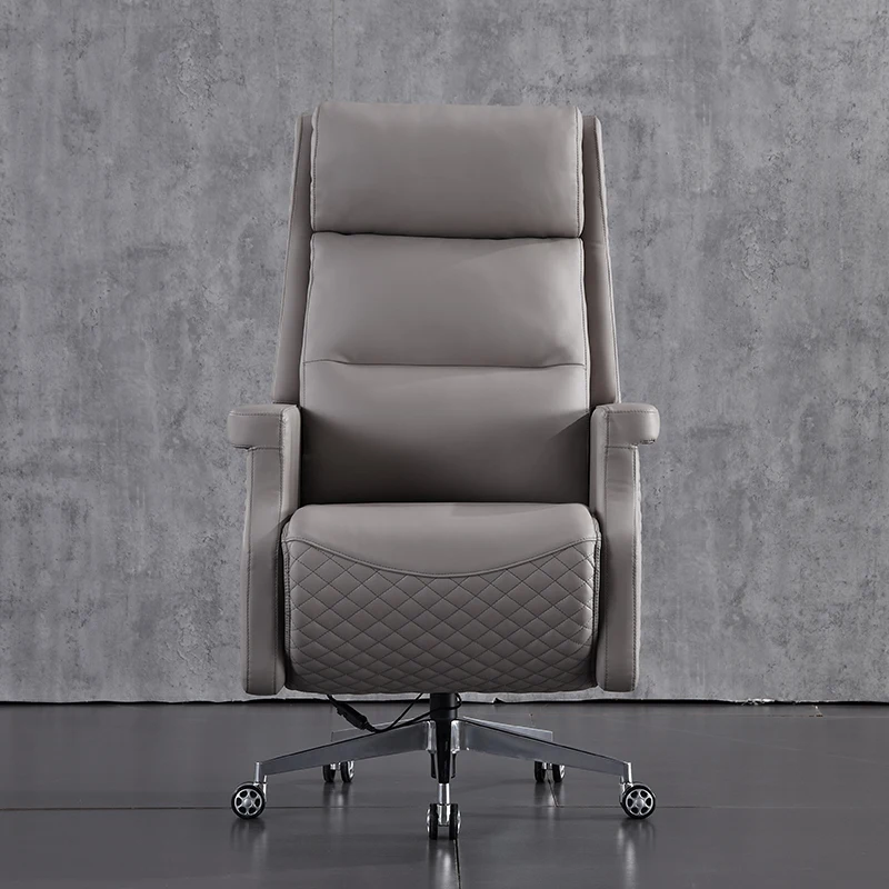 Высококачественное офисное кресло Boss из натуральной кожи удобное откидное |