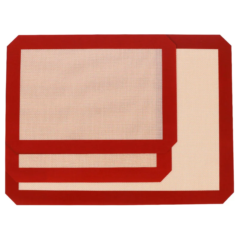 

DIY Non-Stick Silicone Baking Mats Cookie Pad Rolling Dough Mat High Temperature Resistant Glass Fiber Batters Flour Fondant