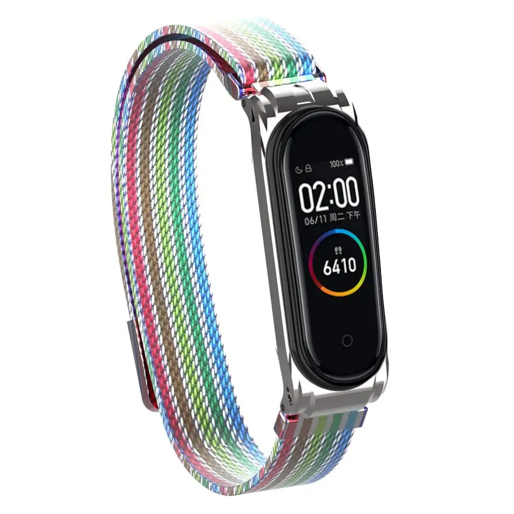 Сменный ремешок для наручных часов Xiaomi mi Band 3 4 красочные часы mi lanis из нержавеющей стали часы на магнитном ремешке браслет