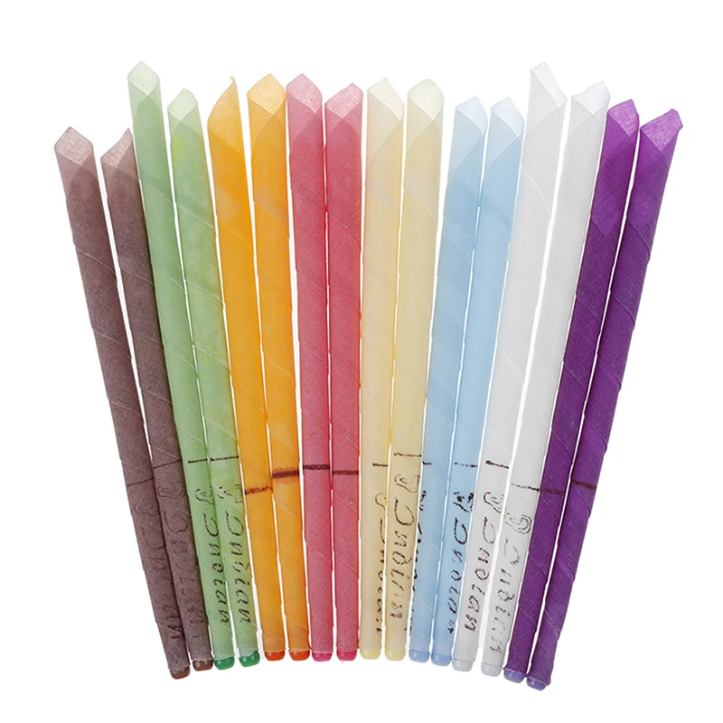 

2 шт./10 шт. индийские уха ароматерапия из свечей Свечи Палочки Детокс, красота ушной удаления ушной серы Рог круглый Ушная палочка разные цве...