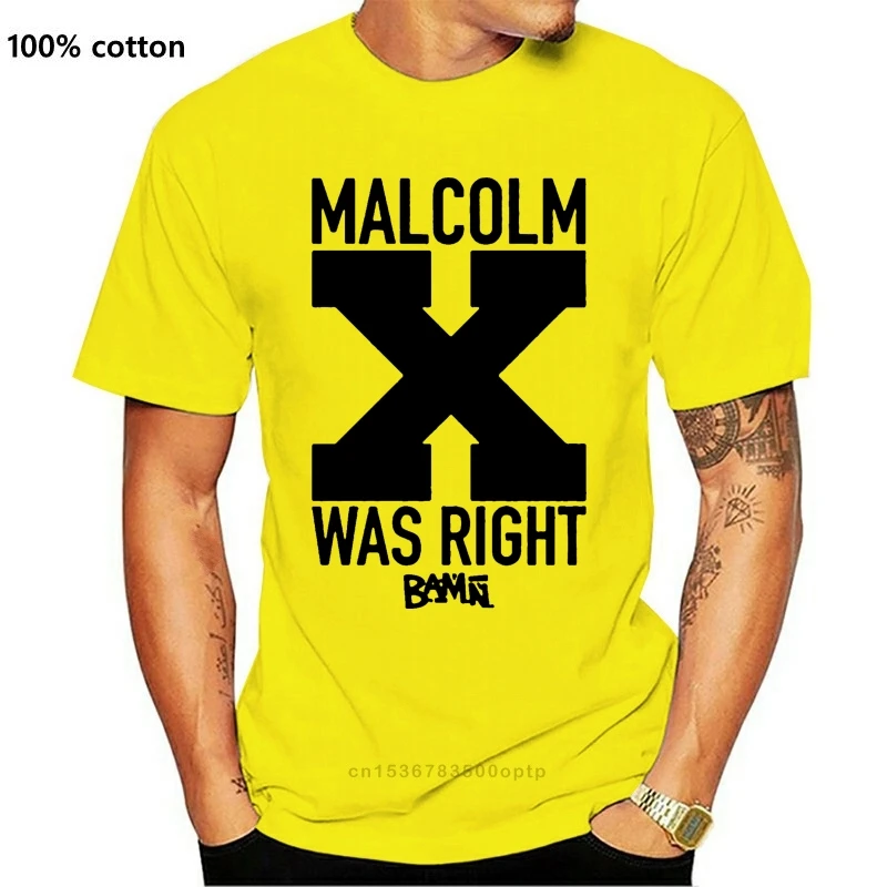 

Новая мужская футболка Малкольм X was right BAMN Женская Мужская футболка