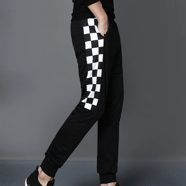 2715 black white Новинка для мужчин Survete Мужские t футбольные спортивные штаны для бега мужские спортивные штаны для бега с карманами на молнии - Цвет: 2715 black white