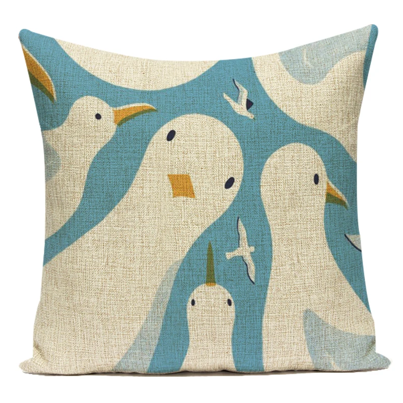 

Лен/хлопок чехол для подушки LSQDVQ printed 45x45 см