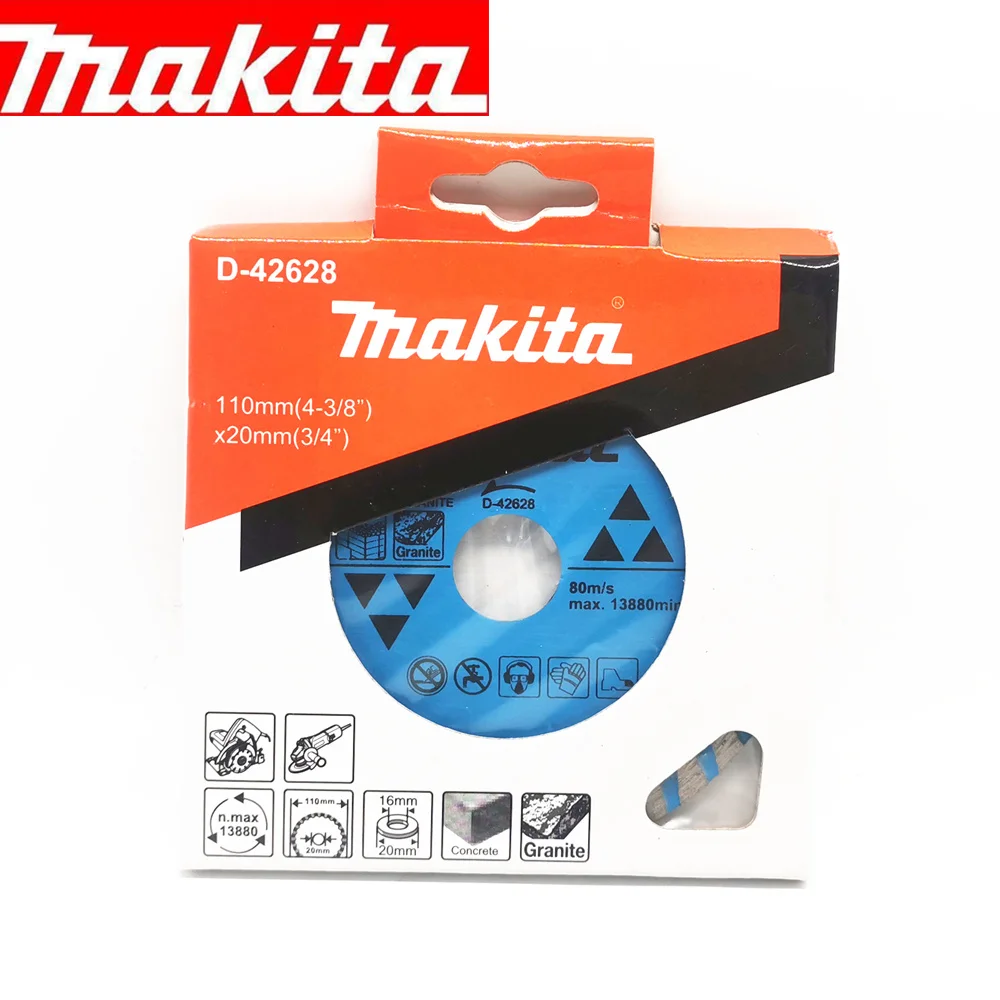 

Алмазное лезвие для резки бетона Makita, режущее полотно для угловой шлифовальной машины 100 мм