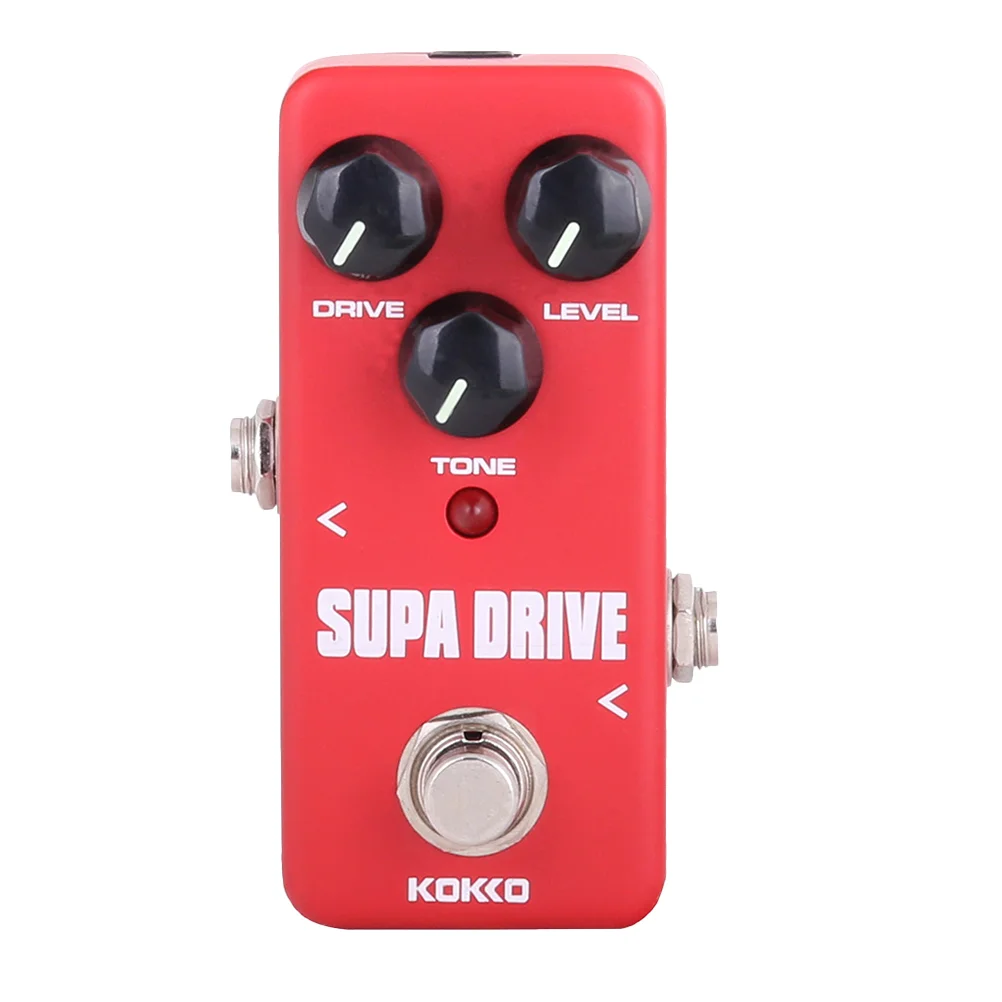 

Электрическая педаль для бас-гитары, педаль для эффектов Supa Drive Mini Ture Bypass, гитара с эффектом Overdrive, усилитель, аксессуар для гитары от перегру...