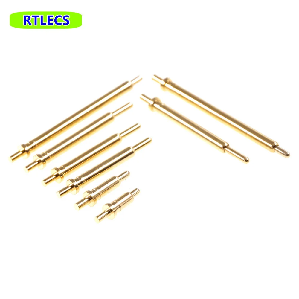

10pcs Spring Loaded Pogo Pin Connector 2 mm 2.5 3 3.5 4 4.5 5 5.5 6 6.5 7 7.5 8 8.5 9 9.5 10.0 mm Height Single Through Hole PCB