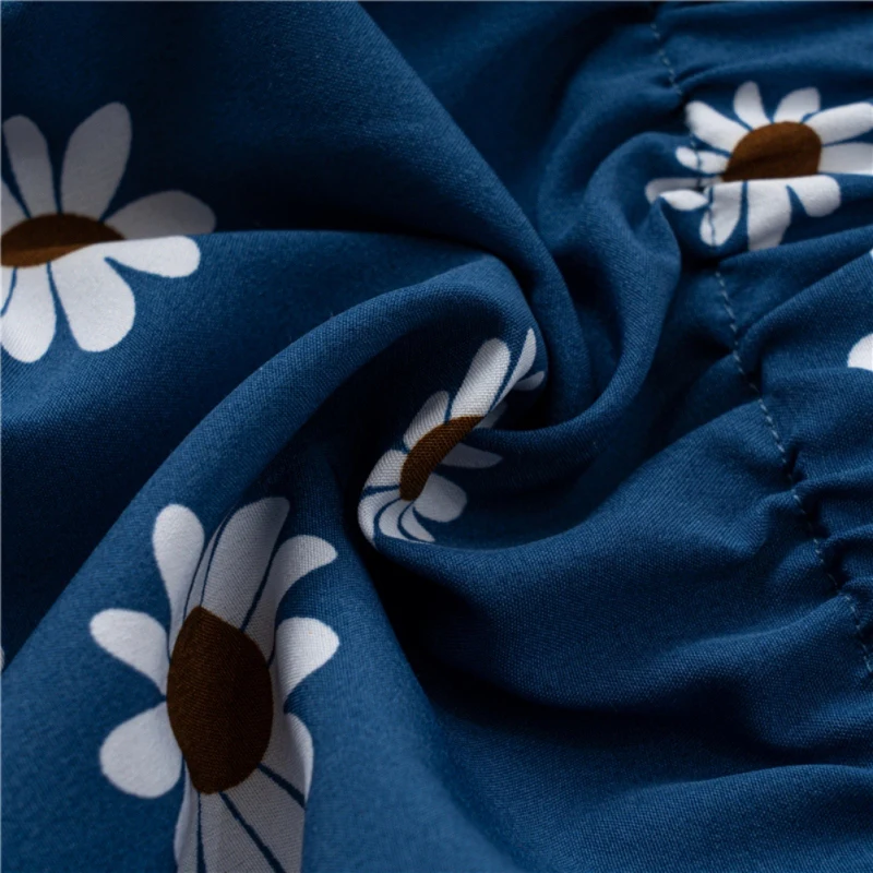 

Toddle Baby Girl 2PCS Outfit Set Ruffle Flower Printed Short Sleeve+Floral Short Pants Kid Baby Clothing For Newborn Girl