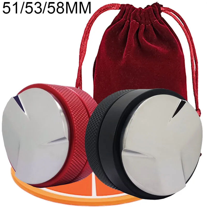 

Coffee Tamper Leveler Tool, Coffee Leveler Fits for 51/53/58mm Portafilter, 51/53/58mm Coffee Distributor With Coaster and Bag