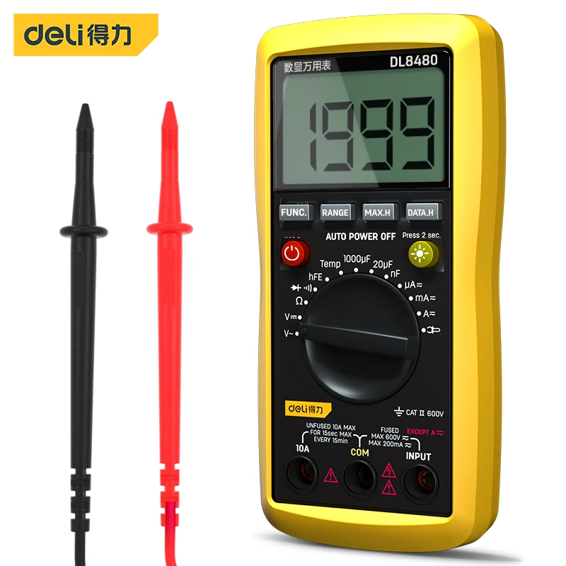 

Цифровой мультиметр Deli8480, инструменты электрика, оборудование для ремонта электрооборудования, инструменты для отладки