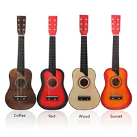 classic 25 inch basswood acoustic guitar 6 strings toy practice music gift