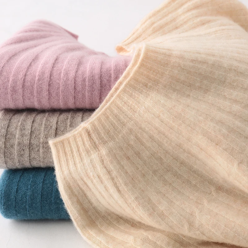 

100% Wool Women's O-neck Half Sleeve Ribbed Pullover Super Soft Fine Wool Women Umbrella Knitted Tshirt 4 Colors Sweater Fashion