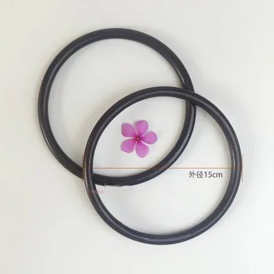 Одна пара = 2 шт. круглая форма кольца из ротанга бамбуковые ручки obag кошелек рама