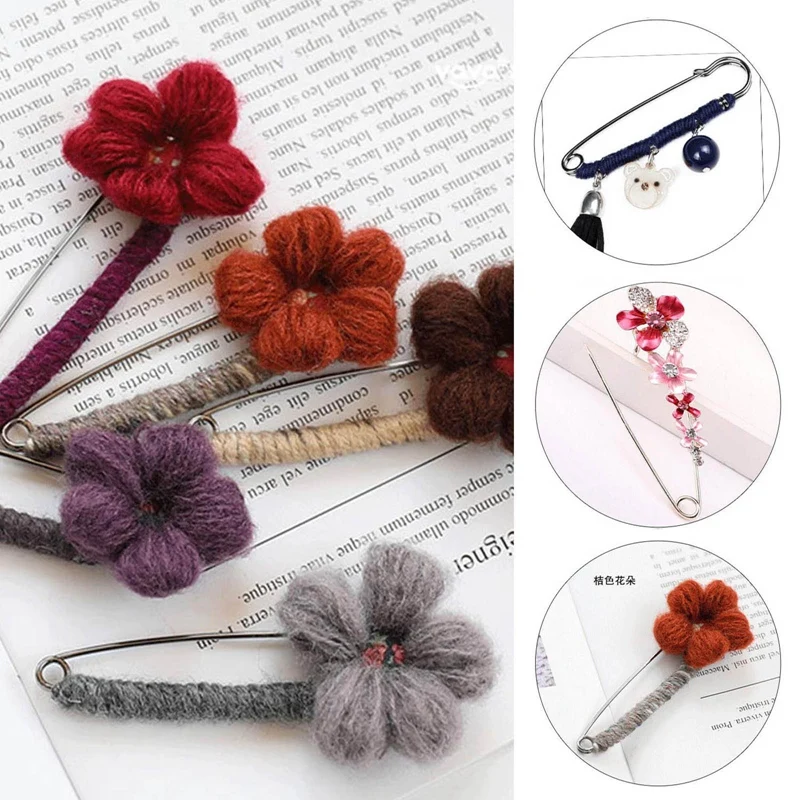 

20pcs/pack Safety Pins Stainless Steel Needles Sewing Pins Safety Pins Brooch for Jewelry DIY Sewing Apparel Accessories