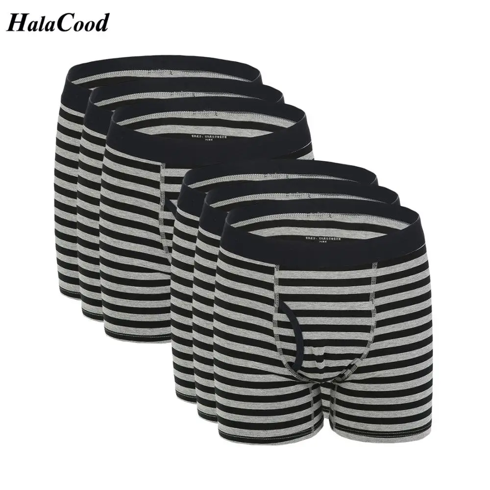 6 шт./лот высокое качество хлопок мужские Длинные боксеры шорты Mr большой размер