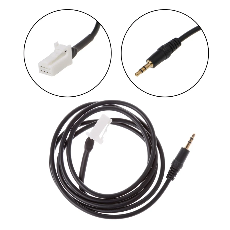 

652F 8 Pin 3.5mm AUX Cable Adapter Car Music Plug For Suzuki Swift Jimny Vitra