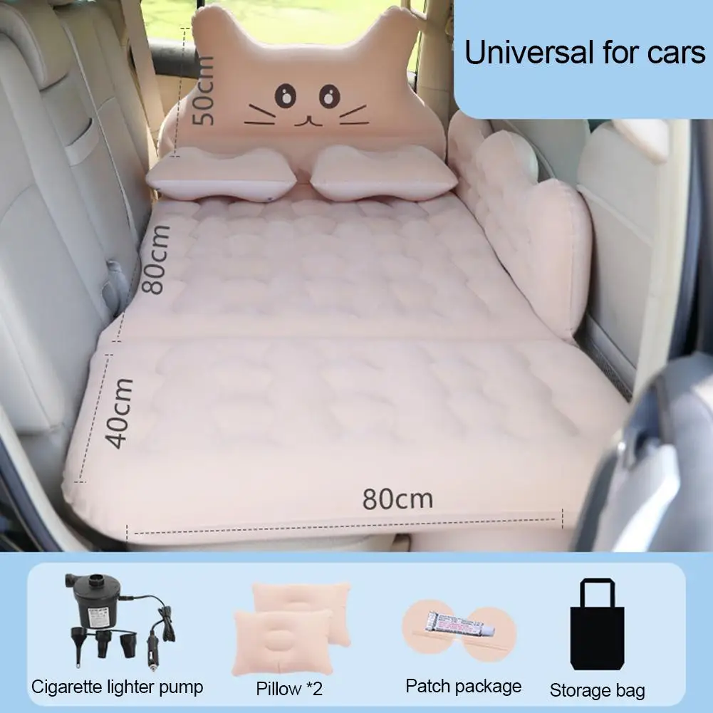Car Air Inflatable Travel Mattress Bed For Back Seat Multifunctional Sofa Pillow Outdoor Camping Mat Cushion |