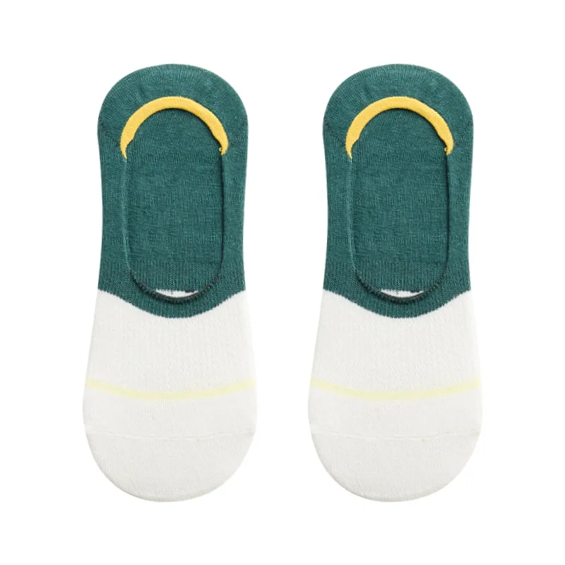 

Spring Summer New Socks Men's Socks Thin Low-Top Shallow Mesh Invisible Ankle Sock Striped Cool Bright Color Fashion Socks