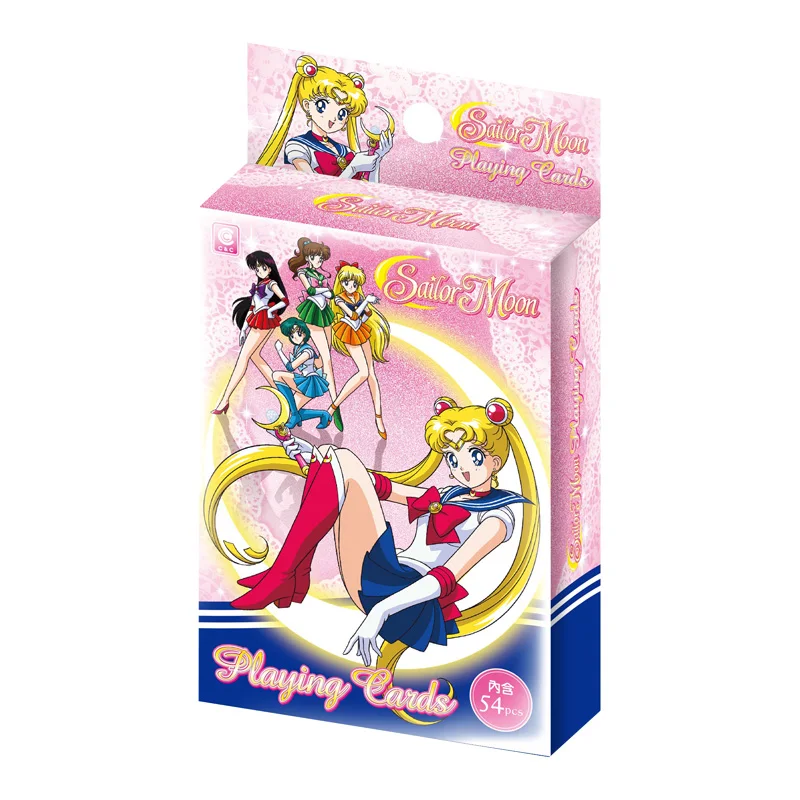 

Original Sailor Moon 54Pcs Playing Cards Collection TCG Game Cards Size 6.2X8.7CM Japanese Anime Birthday Gift