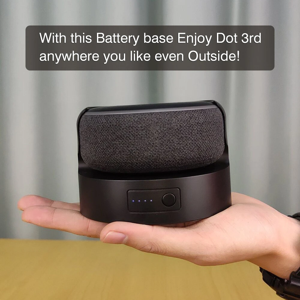 Портативное зарядное устройство Echo Dot3 Пауэр Бэнк для Dot 3rd Gen держатель