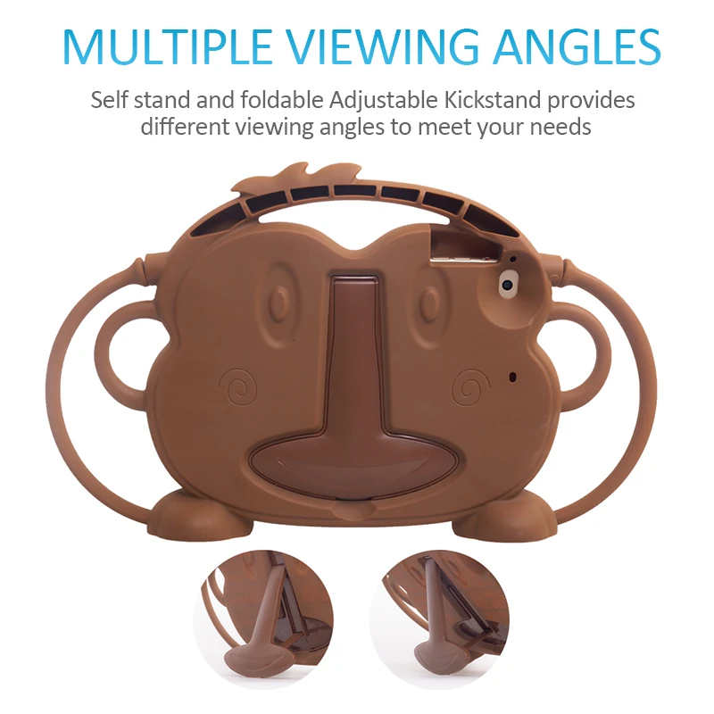 Детский силиконовый чехол CHINFAI ударопрочный нетоксичный для iPad 2018 2017 Air2 Pro 9 7