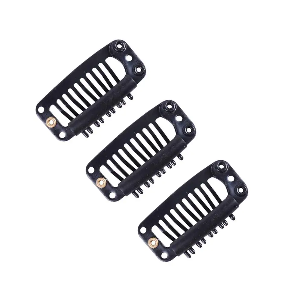 

I-Shape Hair Clips Snap Clip For Hair Extension Wig Weft Hair Clip 32mm Black Hair Clips For Women 10pcs/lot Diagnostic-tool