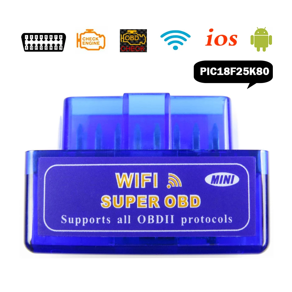 Wi Fi ELM327 V1.5 Obd2 автомобильный диагностический сканер для iOS/Android elm 327 Автомобильные