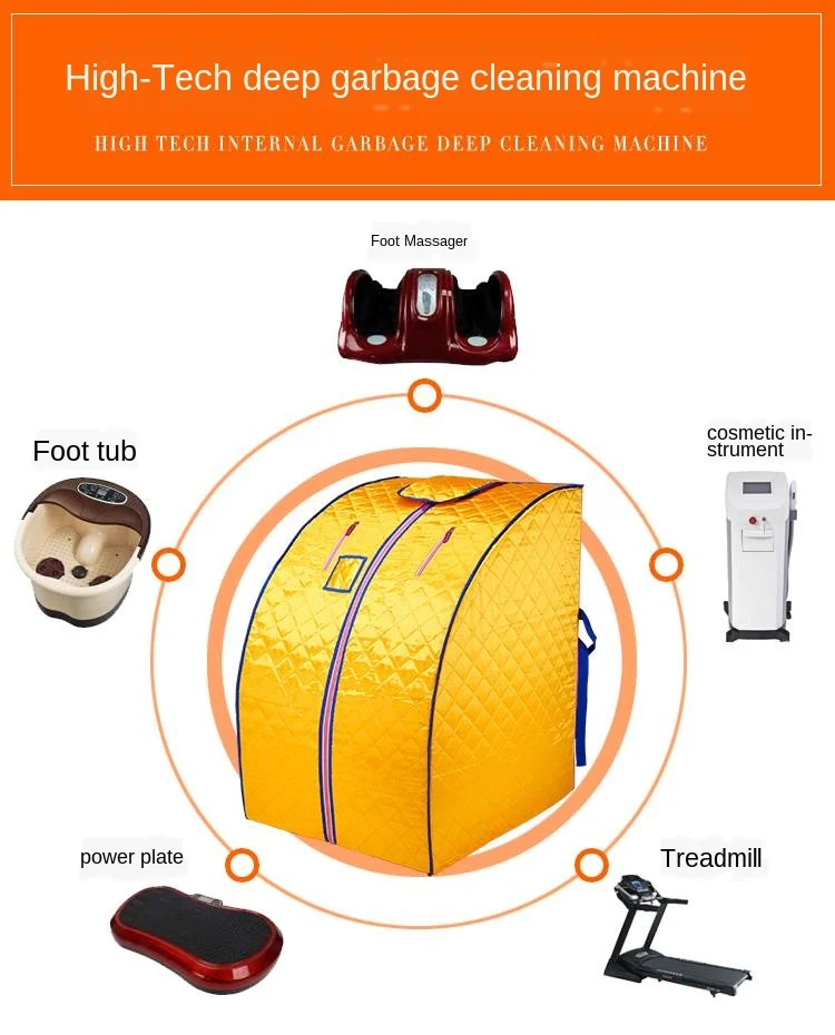 Инфракрасная коробка для потоотделения дома сауны ванны парения машина полная