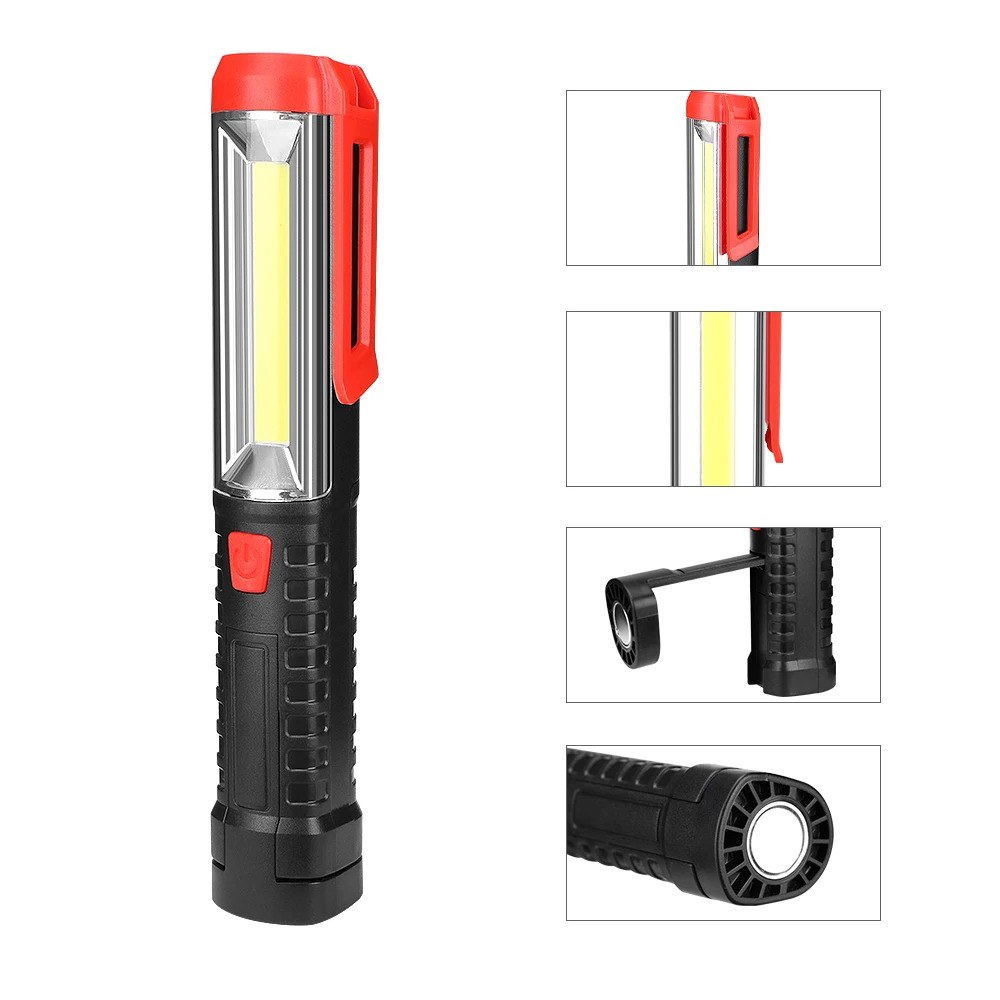 Новинка миниатюрный светодиодный фонарик на батарейках АА с COB матрицей