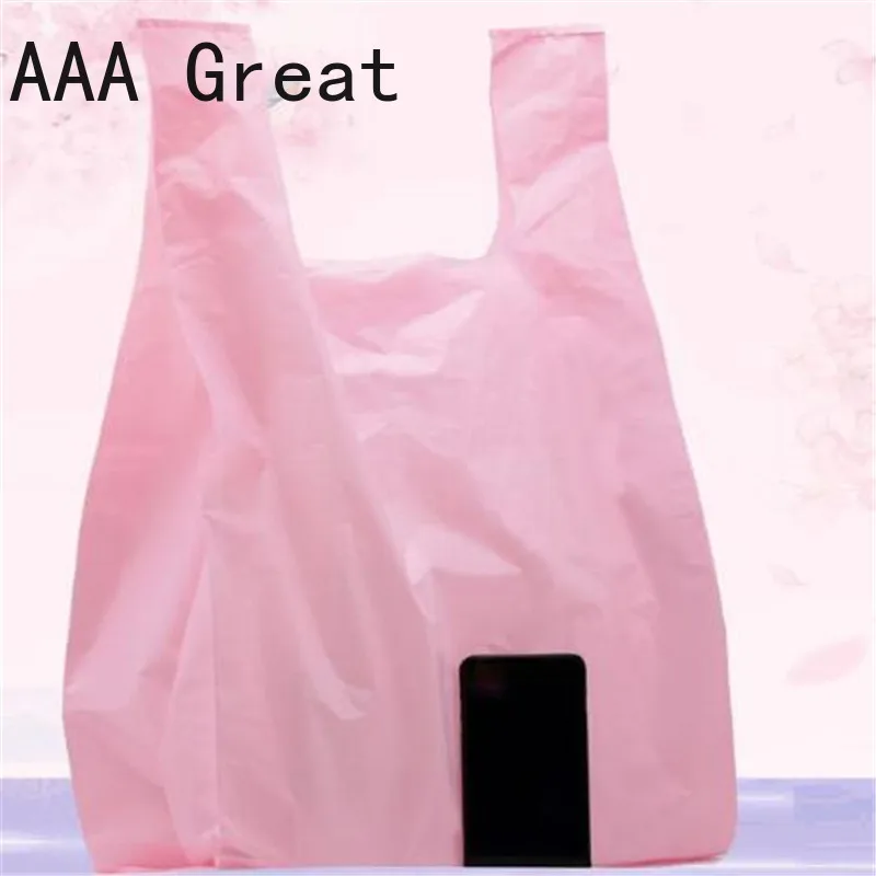 Пластиковые мешки для магазина однотонные саквояжи покупок в супермаркете