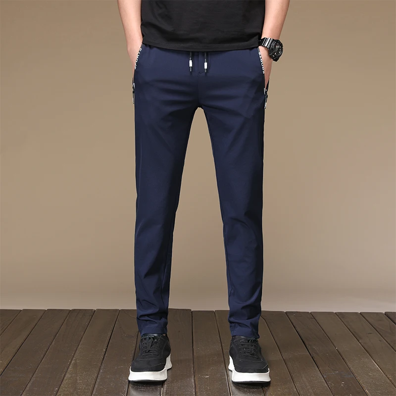 Брюки HCXY мужские повседневные водонепроницаемые быстросохнущие с эластичным