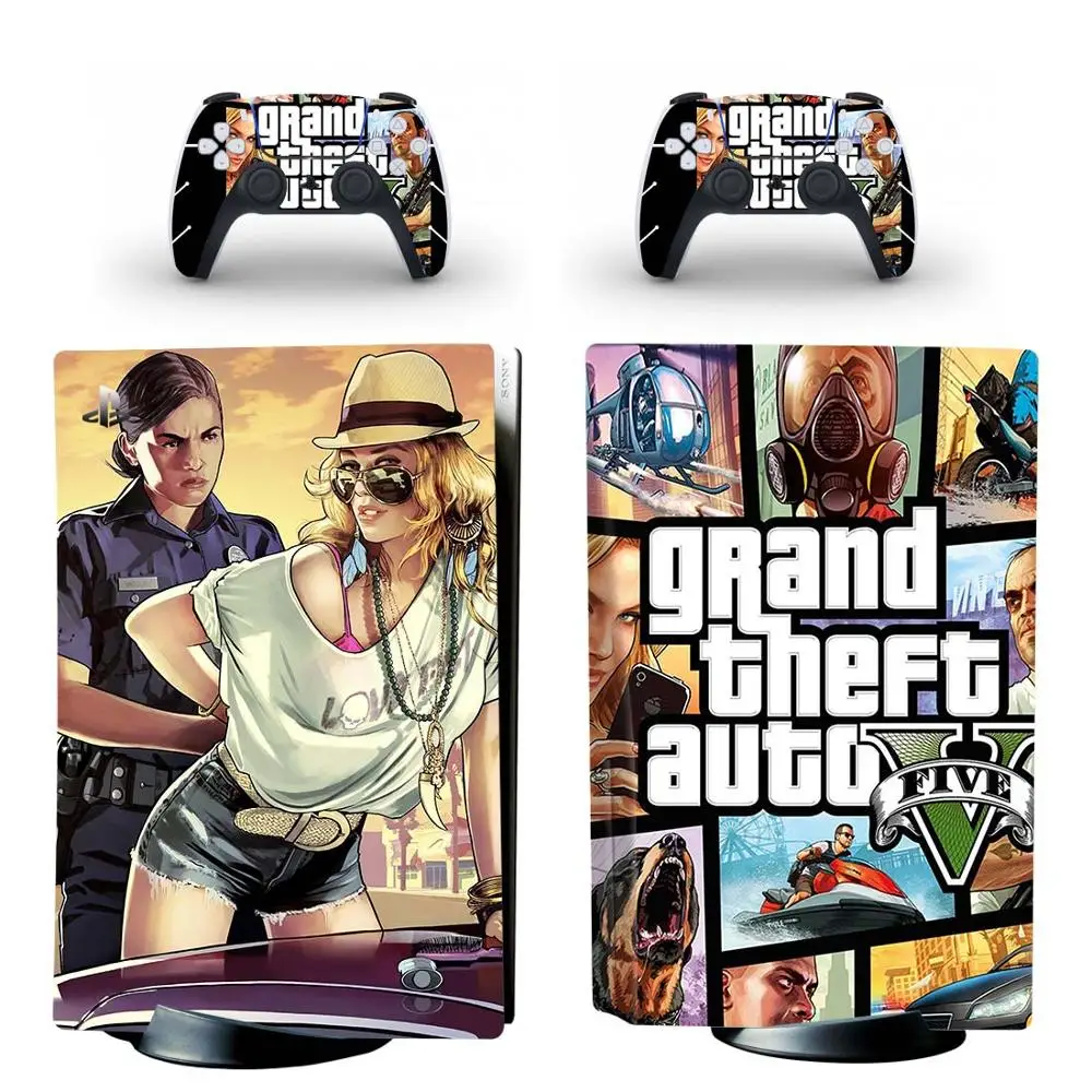 Стикеры Grand Theft Auto V GTA 5 PS5 для консоли PlayStation и контроллеров | Электроника