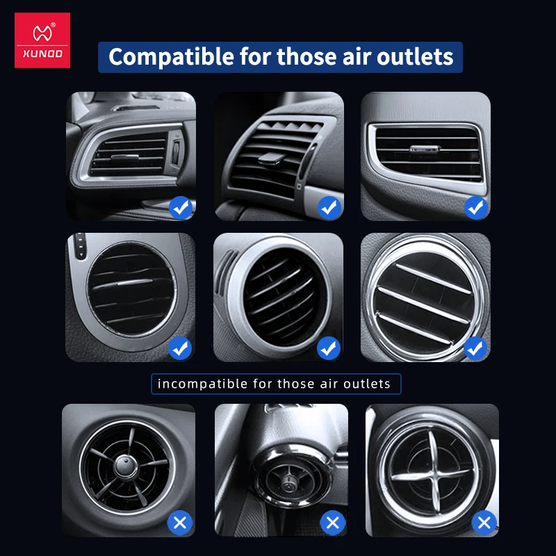 

Xundd Universal Car Phone Holder Stand ,Car Air Outlets Mount Stand For iPhone XIaome Samsung ,Solar Energy Electric Car Holder