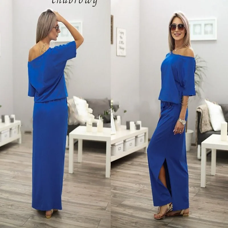 

Donsignet летние модовые боковые Разделение карман свободное платье для женщин повседневные однотонные платья для женщин в африканском стиле В...