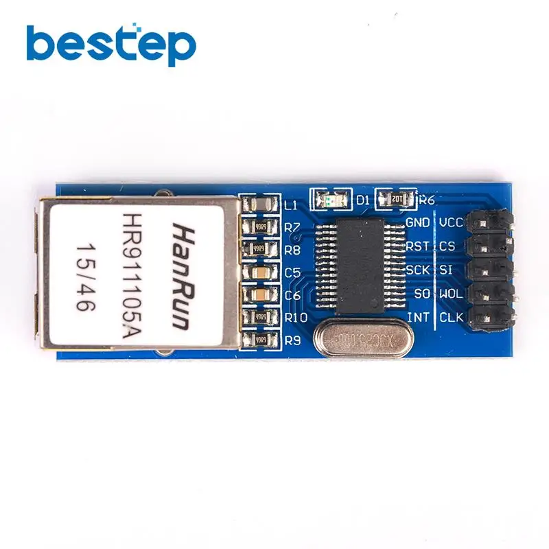 Сетевой модуль интерфейса SPI ENC28J60 Ethernet (мини-версия) 1 шт. | Электронные компоненты