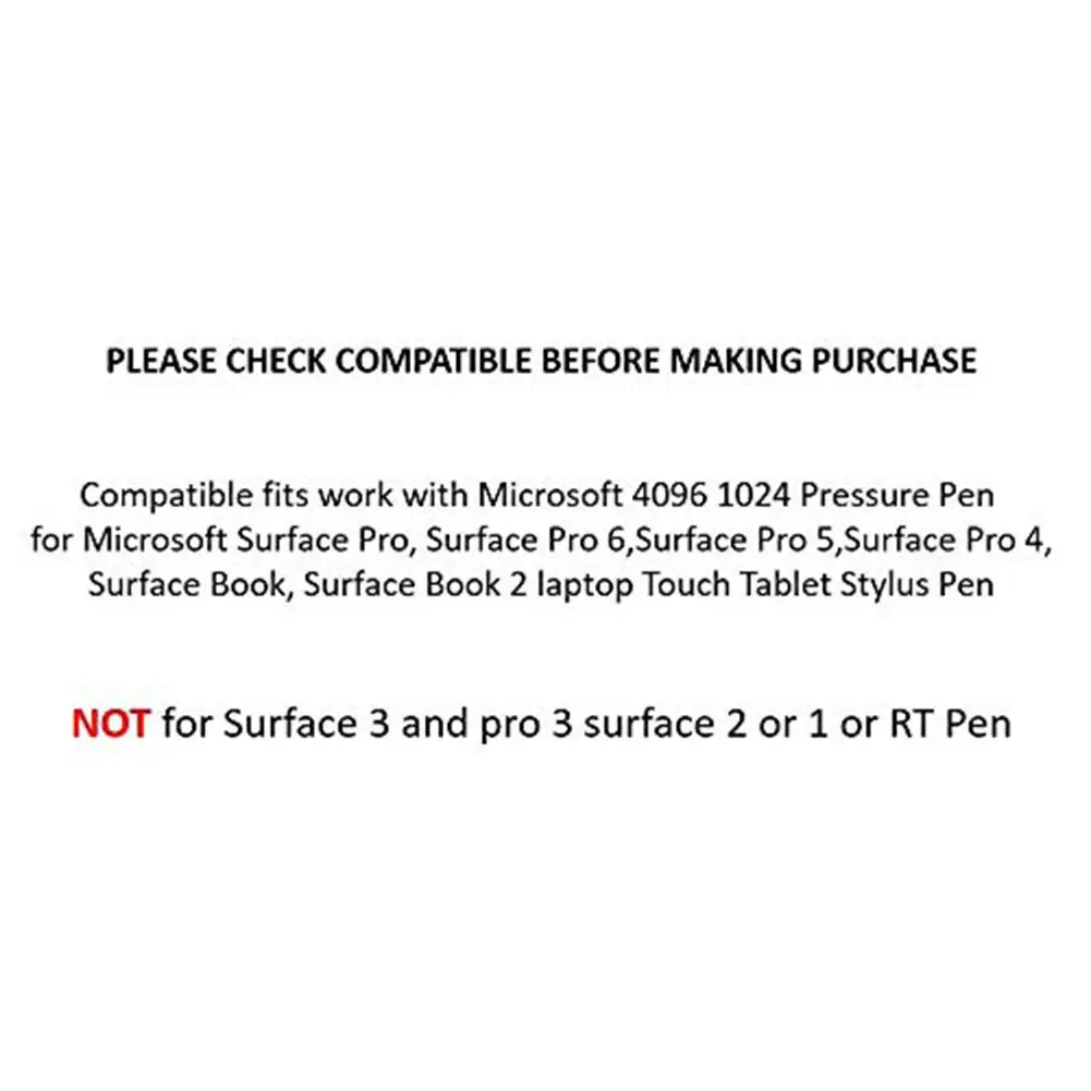 3Pcs Stylus Pen Tip Touch Pen Tip Kit Replacement Pen Tips For Microsoft Surface Pro 4 5 6 / Pro / Surface Go / Book Laptop