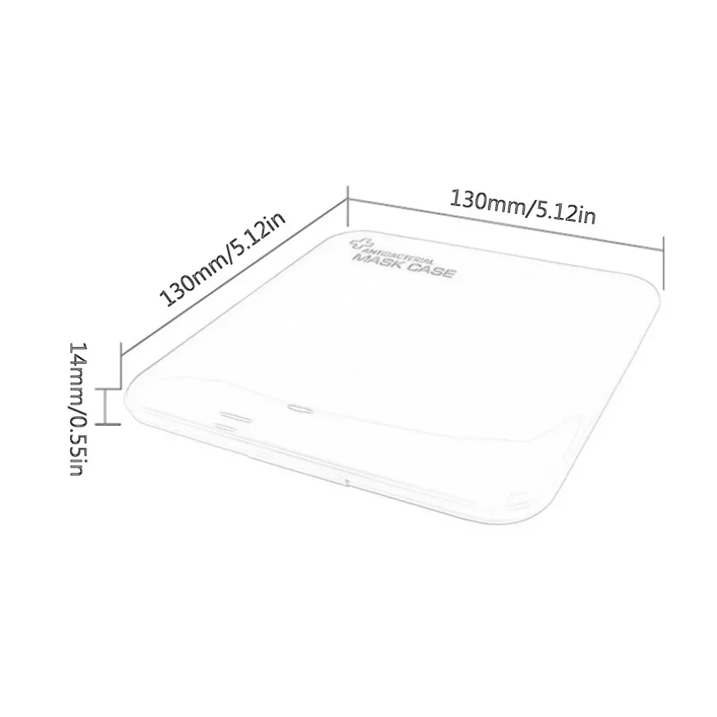 

Portable Storage Box Face Masks Container Dustproof Storage Organizer Easy Carry Case DIY Mask Storage Box