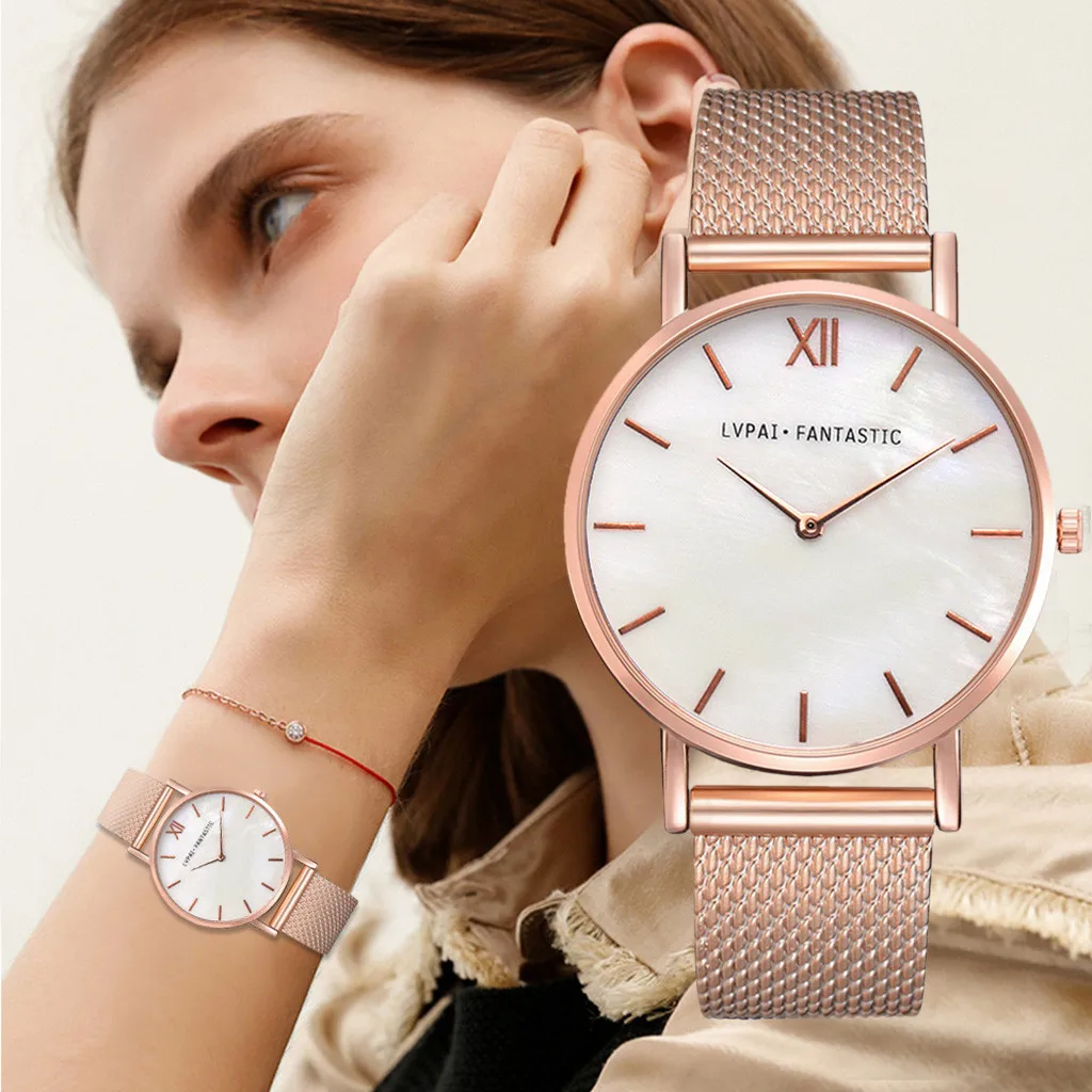 2019 Relojes Para Mujer Lvpai Women's Casual Quartz silicone Band New Strap Watch Silver Women Tend Baratos | Наручные часы