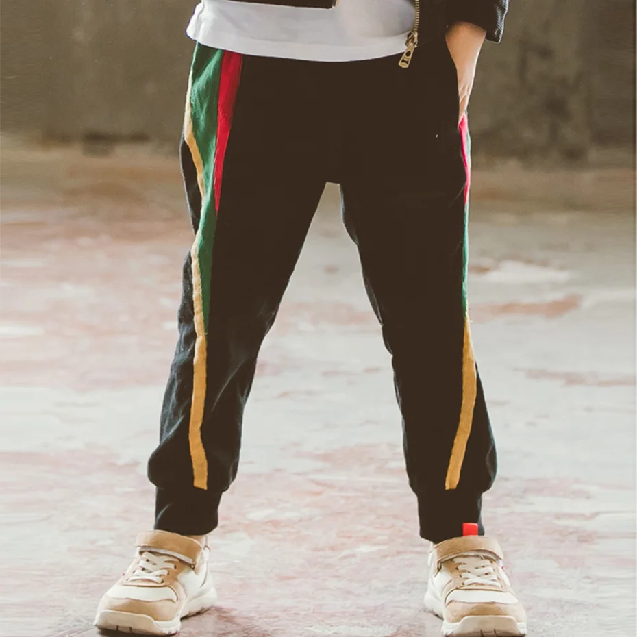 Штаны для мальчиков плотные вельветовые штаны детские средней посадки