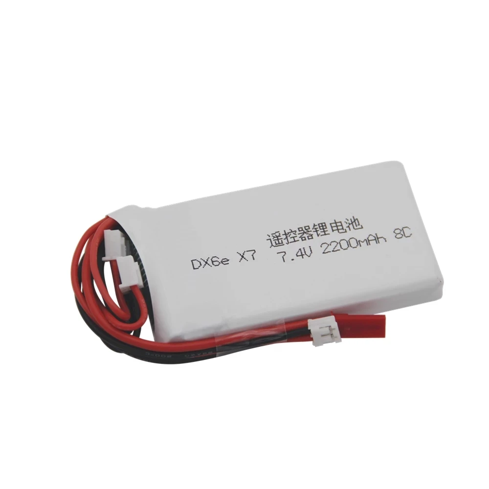 2S 7.4V 2200mah 8C Lipo Battery For Radiolink RC3S RC4GS RC6GS DX6e DX6 Taranis Q X7 Transmitter 7.4v Rechargeable - купить по