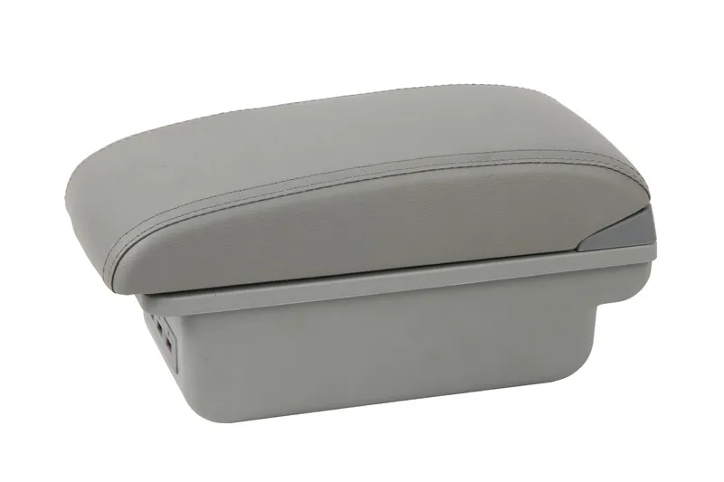 C1 style gray Большой подлокотник для Ford Focus 2 MK2 2005-2011 подлокотник центральной консоли коробка для хранения кожаные Поддержка 2006 2007 2008 2009 2010 - Название цвета: C1 style gray