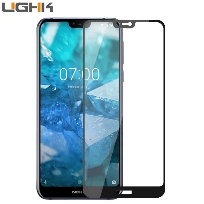 Закаленное стекло с полным покрытием для Nokia 2 3 4 6 1 Plus 7 защитная пленка экрана X6 x71