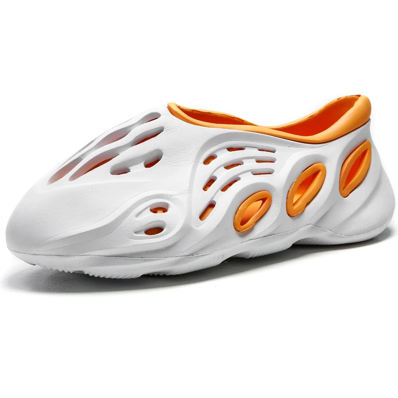 Сандалии мужские/женские с перфорацией пляжная обувь без застежки летние