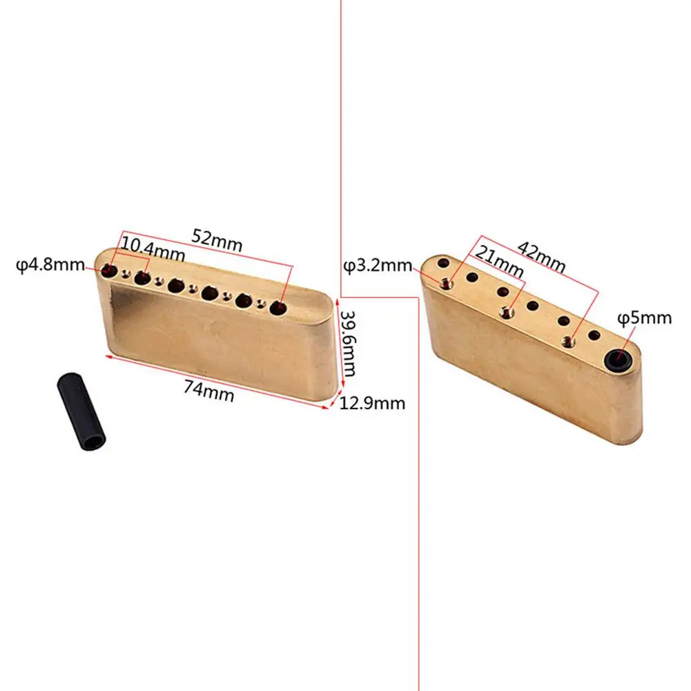 

GAQ405 Portable Durable Bridge Parts Copper Block Acoustic Guitar Accessories Bridge Parts Copper Block Acoustic Guitar Accessor