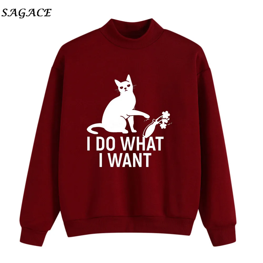 Женская кашемировая водолазка Sagace однотонная рубашка с длинным рукавом и