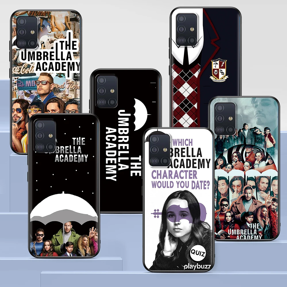 

The Umbrella Academy Case for Samsung Galaxy A51 A12 A21s A71 A52 A31 A32 A02s A72 A11 A41 A22 A01 A42 Black Soft Phone Cover