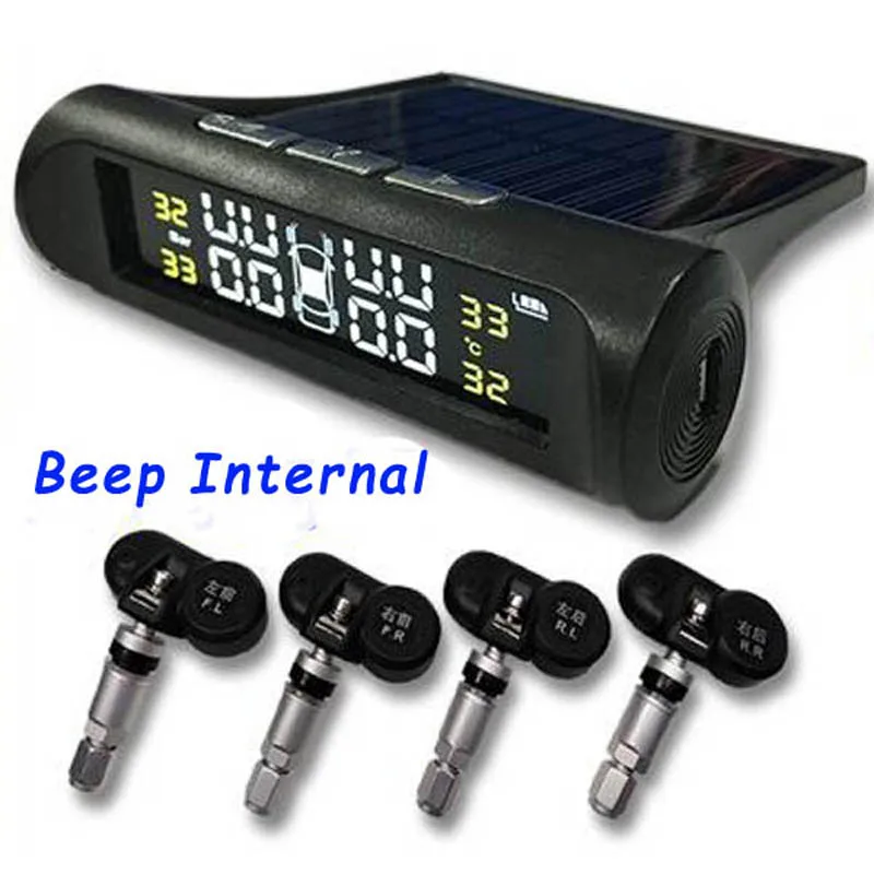 Голосовой сигнал Солнечный Мощность USB система контроля давления в шинах