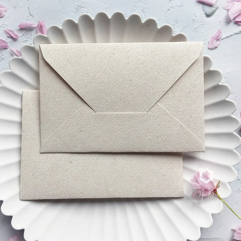 Конверты с текстурой мешковины 4 шт. канцелярские товары бумажные подарочные